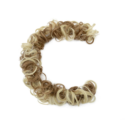 Long Messy Bun Hair Piece Curly Hair Extensions Hair Scrunchies Tousled Updo Hair Bun Hair Pieces Soft For Women Brown Black