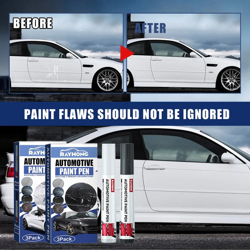 RAYHONG 3pcs Paint For Cars Paint Scratch Repair Waterproof Auto Scratch Remover Pen Black/White Car Paint Pen