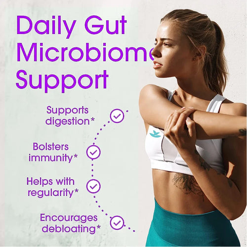 Probiotic Supplement, 120 Billion CFU, with Prebiotics and Digestive Enzymes to Support Gut Digestion and Immune Health