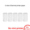 Mini portable thermal printer wireless printer with bluetooth compatible with android and ios