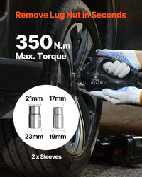 VEVOR 5T Electric Car Jack Electric Scissor Jack 12V Tire Changer with Electric Impact Wrench & LED Light for Sedan, SUV, Truck