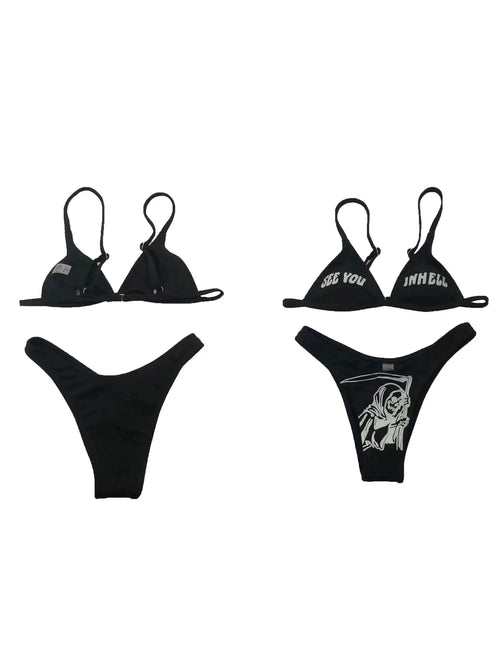 Women s Cute Floral Print Ruffle Bikini Set Off-Shoulder Padded Top with High Waisted Bottoms for Beach Vacation