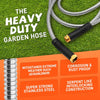Garden Hose Stainless Steel Water Hose with 10 Functions Adjustable Spray Nozzle Heavy-Duty Metal Garden Hose for Yard Lawn