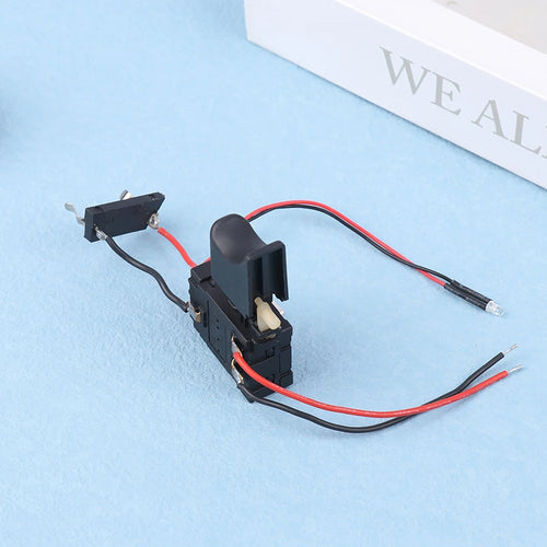 DC7.2-24V Electric Drill Switch Cordless Drill Speed Control Button Trigger Switch With Small Light Power Tool Parts