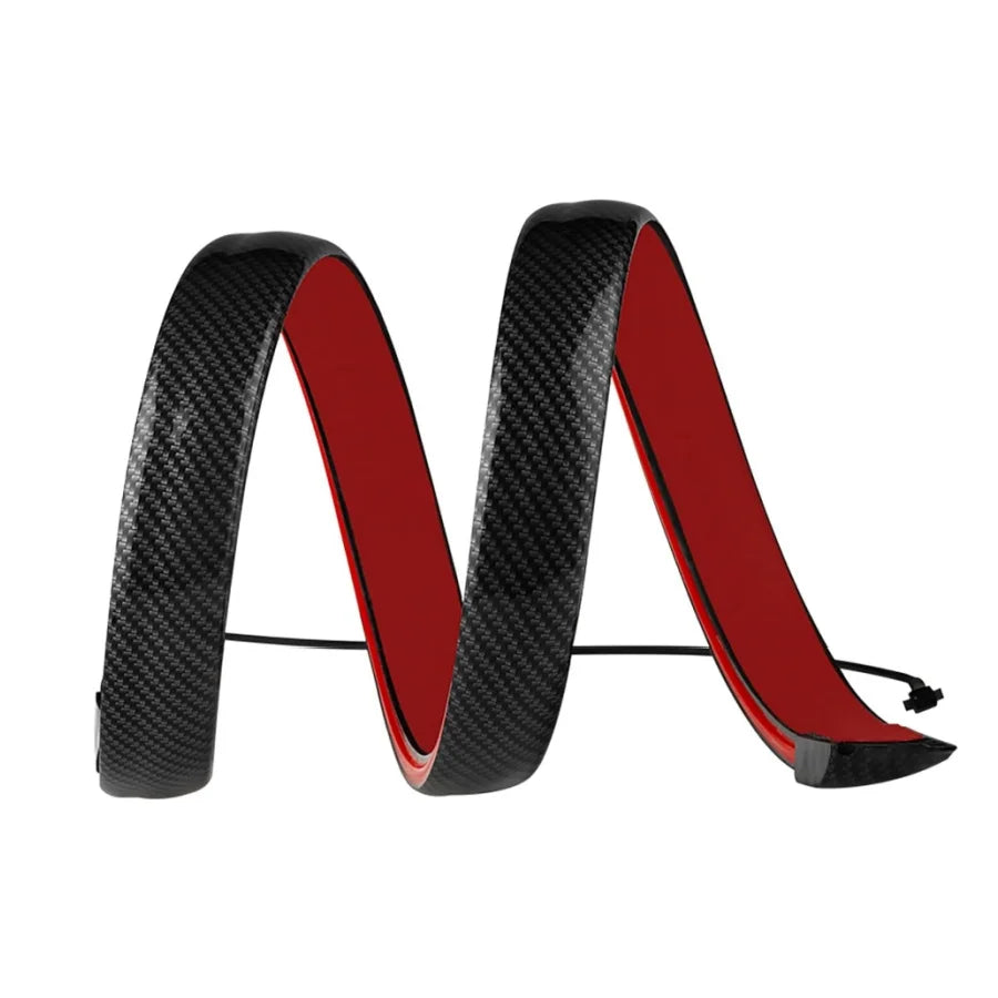 51 Inch Coloured Car Drift Tail light Universal LED Car Carbon Fibre car Light Trunk Roof Wing Light Strip with Turn Signal 12v
