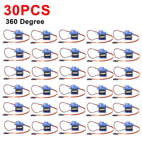 1-100pcs SG90 9G Micro Digital Servo Motor 180/360° Fixed-Wing Micro Gear Servo Motor for Rc Helicopter Toy Airplane Aircraft