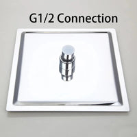 Shower Head 16 Inch Luxury Ultrathin Rainfall Shower Head Stainless Steel Chrome Nickel Bathroom Faucet Accessory