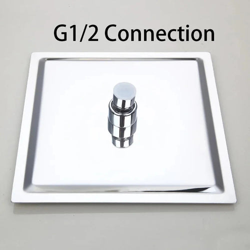 Shower Head 16 Inch Luxury Ultrathin Rainfall Shower Head Stainless Steel Chrome Nickel Bathroom Faucet Accessory