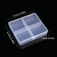 Mini Boxes Rectangle Plastic Storage Box Practical Frosted Translucent Toolbox Bead Jewelry Case Display Organizer Container
