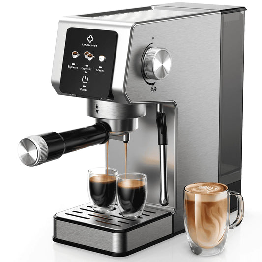 Machine 20 Bar, Professional Espresso Maker with Milk Frother Steam Wand