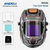 ANDELI Welding Helmet with Large Viewing True Color Auto Darkening Welding Helmet 4 Arc Sensor for Welding Cut Grind Area