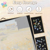 1500/1000 Pcs Rotating Puzzle Board With Drawers And Cover, 28"x35"Portable Puzzle Table For Adults Portable, Spinning Puzzle