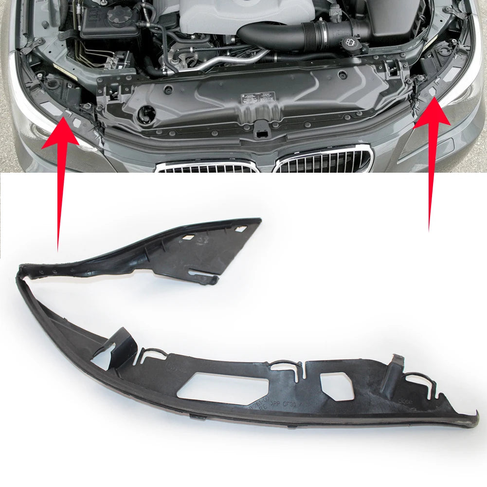 1 Pair Car Headlight Lens Seal Gasket for BMW E60 5 Series 04-10 m5 63126934511 63126934512 Car Headlight Lens Shell Cover