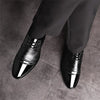 Men's Dress Shoes Business Oxfords Patent Leather Dress Shoes Classic Loafers Formal Derby Shoes For Men