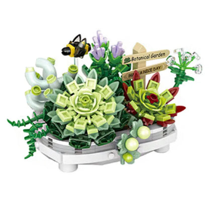 LOZ Flower Bouquet Building Blocks Kit DIY Flowers Block Toys Set Valentine's Day Rose Bricks Set Gift for Girls Friends adults