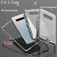 For Samsung Galaxy S10/S10 Plus/S10+/S10e Phone Case Hybrid Rugged Shockproof Protective Heavy Duty Transparent Clear Cover