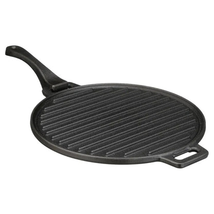 Pre-Seasoned 4-Piece Cast Iron Skillet Set Handles Griddle 6" 10.5" 11" Durable Loop Easy Pour Lip Superior Cooking versatile