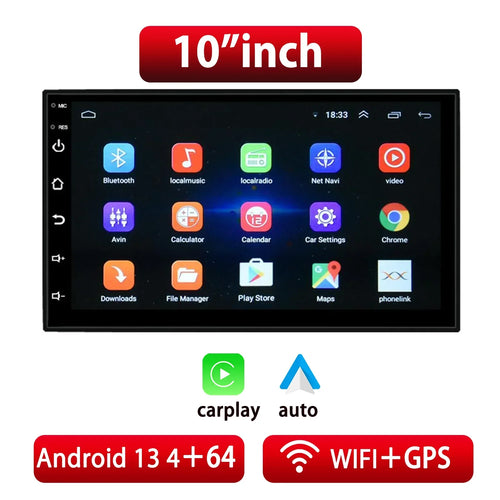 ESSGOO Car Radio Wireless Carplay Android Auto 2 Din 7"/9" GPS Navigator MP5 Player Glass Screen  Wi-Fi FM BT Car Stereo