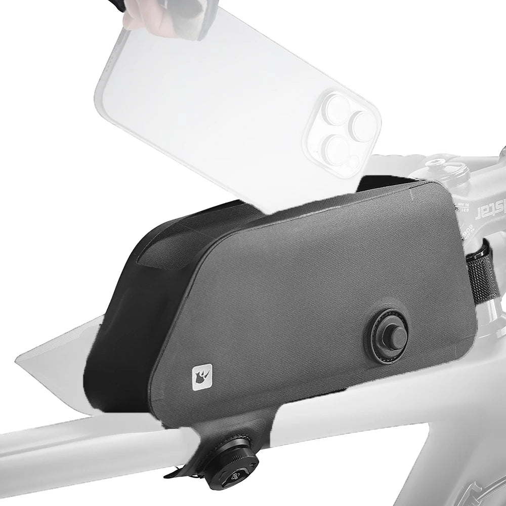 Rhinowalk 2L Waterproof Bicycle TopTube Bag Magnetic Bike Bag Road Bicycle Front Bag Compact Size Quick Release Buckle Cycle Bag