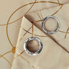 2Pcs Golden Wave &Circle Blackout Curtains Thermal Insulated Light Filtering Drapes with Grommet Top  Living Room Bedroom