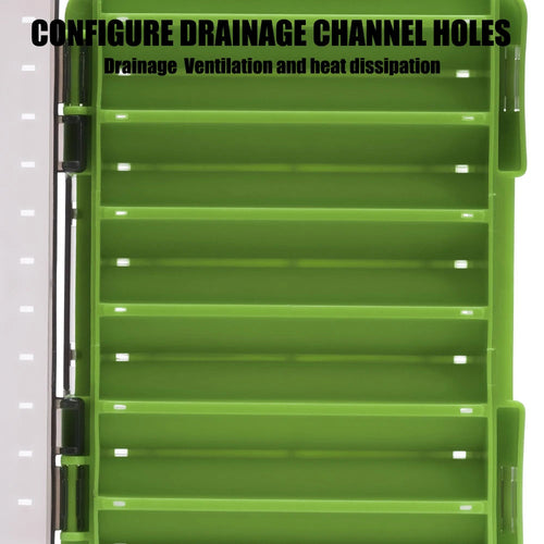 Fishing Tackle Box 14 Compartments Fishing Accessories Lure Hook Storage Case Double Sided Fishing Tool Organizer Boxes EzBuyCo