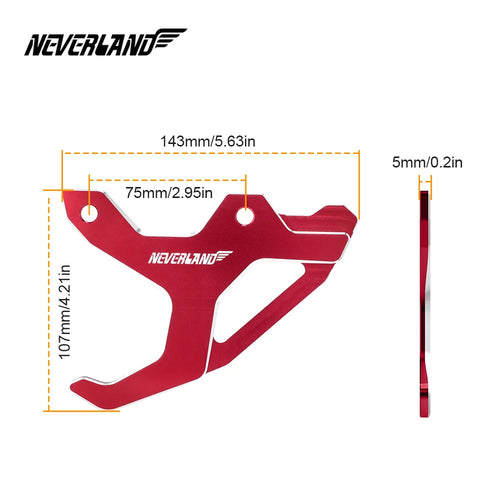 NEVERLAND Aluminum Brake Discs, Motorcycle Brake Pads, Compatible with Honda CRF, for Front and Rear, Motorcycle Brake Parts