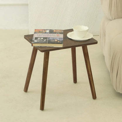 Side Table, Small Black End Accent Table for Living Room Bedroom Office Small Spaces, Modern Side Table Nightstand
