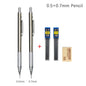 0.3 0.5 0.7 0.9 1.3 2.0mm Mechanical Pencil Set Full Metal Art Drawing Painting Automatic Pencil with Leads Office School Supply