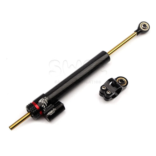 Motorcycle  Adjustable Damper Steering Stabiliz 252mm 342mm steering stabilizer for Honda Kawasaki Yamaha Carbon fiber texture EzBuyCo