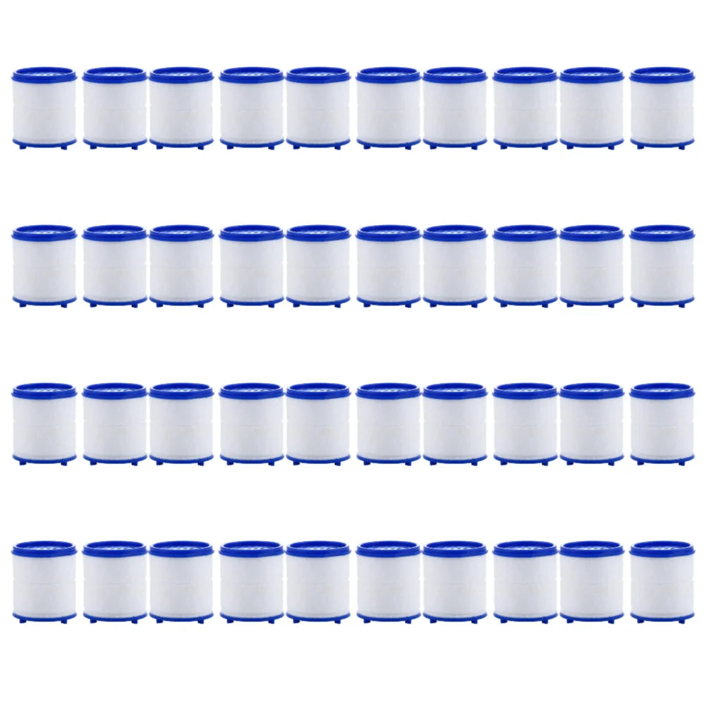 40-2PCS Faucet Water Filter Soften Hard Water Shower Head Bath Filtration Purifier Element Remove Chlorine Heavy Metals Filtered