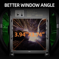 ANDELI Welding Helmet with Large Viewing True Color Auto Darkening Welding Helmet 4 Arc Sensor for Welding Cut Grind Area