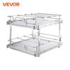 VEVOR Pull Out Cabinet Organizer, Chrome-Plated Steel Roll Out Drawers, Sliding Drawer Storage for Inside Kitchen Cabinet