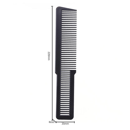 Hairdressing Carbon Fiber Anti-static Comb Wide Tooth Haircut Hair Trimmer Comb Hair Brushes Girls Ponytail Comb