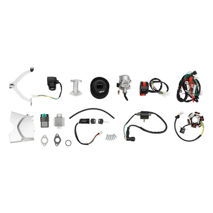 125cc Motor Engine, 3-Speed Gear System with Forward, Neutral, Reverse, CDI Ignition for ATVs, Dirt Bikes, and Go Karts