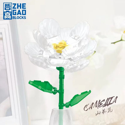LOZ Flower Bouquet Building Blocks Kit DIY Flowers Block Toys Set Valentine's Day Rose Bricks Set Gift for Girls Friends adults