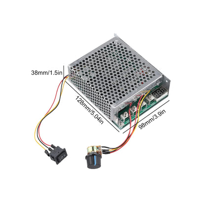 PWM DC Motor Speed Controller DC 10-55V Regulating Current DC Speed Controller 12V 24V 48V Forward/Reverse Electronic Components