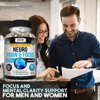 Neuro Brain & Focus Supplement - Healthy Memory Function, Clarity Nootropics Supplement - for Mental Focus, Cognitive Function