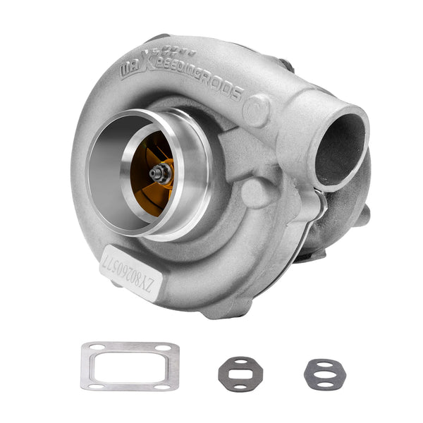 External Wastegate T3 T4 T04E T3 A/R .63 Turbocharger Oil Cooled 4/6 CYL 400+HP Billet T3 Oil cooled Turbo Charger for 1.5L-2.5L