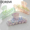 DOREMI Crystal Custom Hairpins Letter Shining One Side Customized Name Hair Clip Shark Clip