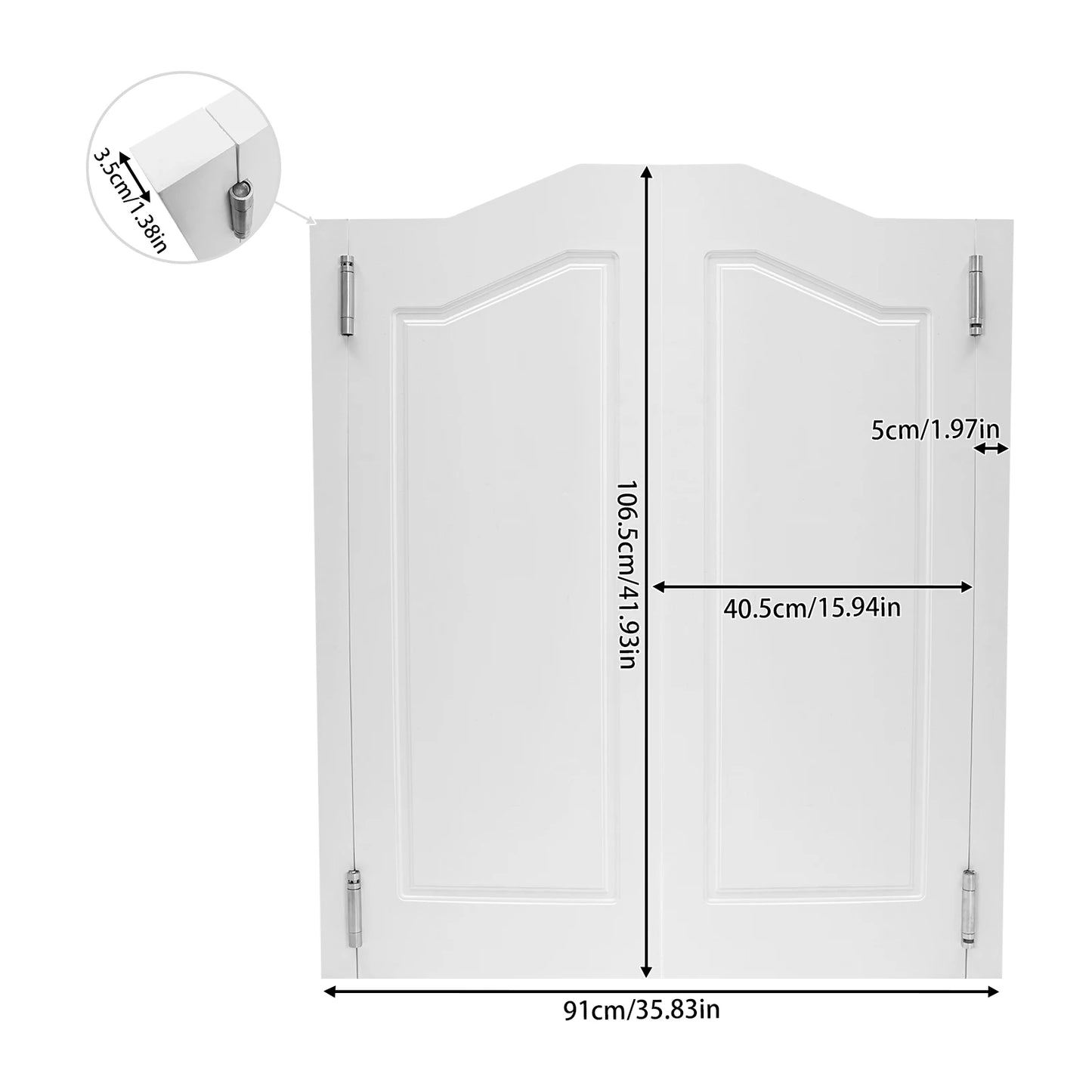 Double Partition Door - Solid Wood Swing Door, Porch Entrance Bar Door, Half Waist Door, Sliding Door, Kitchen Bathroom Walkway