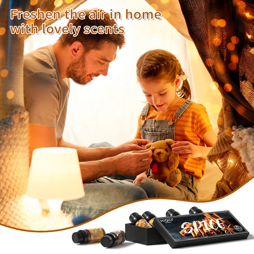 HIQILI Spice Fragrance Oils,TOP 6 Gift Set, 100% Pure Perfume Oil for Aromatherapy | Car Diffusion,Candle Making，Hair Care，DIY
