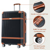 Hardshell Luggage Sets 3 Piece Double Spinner 8 Wheels Suitcase with TSA Lock Lightweight 20''24''28''