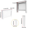 Wood Radiator Cover Cabinet White Horizontal Slat Heater Covers Modern Tall Radiator Shelf
