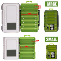 Fishing Tackle Box 14 Compartments Fishing Accessories Lure Hook Storage Case Double Sided Fishing Tool Organizer Boxes EzBuyCo