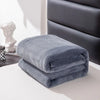 Flannel Nap Blankets Soft Plaid for Home Sofa 200x230 Plush Bedsheet Solid Color Summer Blanket Single Size