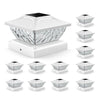 4/6/8/12 Pack 2 Mode Bright Solar Post Lights, Solar Powered Deck Lights for 4x4 4.5x4.5 5x5 Posts in Garden Decor, White