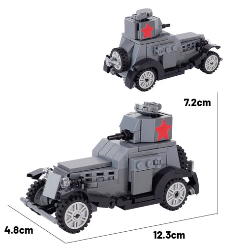WWII Military US German Armored Vehicle MOC Building Blocks Soldiers Figure Tank Gun Carriage Medical Truck Transport Toys K033