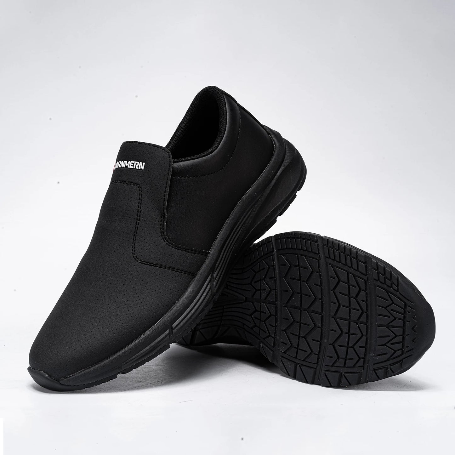 LARNMERN Chef Shoes For Men Resistant Kitchen Cook Waterproof Non Slip Work Shoes Oil-proof Safety Shoes Hotel Restaur Plus Size