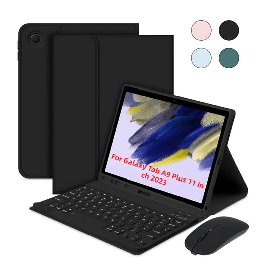 Case Keyboard for Samsung Galaxy Tab A9 Plus / A9+ 11inch 2023 Mouse & Detachable Magnetic Keyboard Slim Case With S Pen Holder