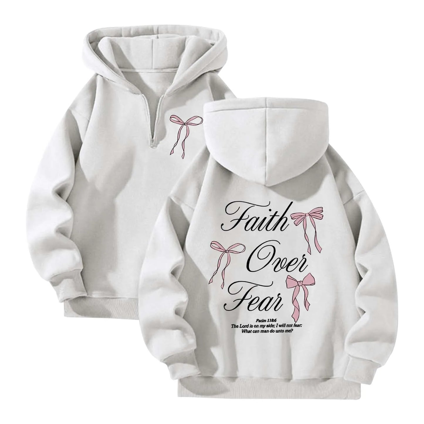 Lovellx Women's Hoodies with Butterfly Letter Print Long Sleeves Hooded Christian Jesus God Graphic Hoodies Harajuku Pulllovers